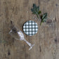 Green Gingham Coaster