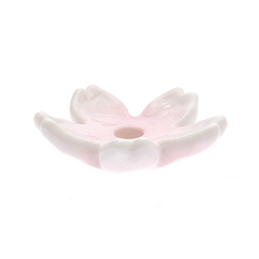 Porcelain Candle Holder,  Medium Cherry Blossom