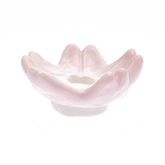 Porcelain Candle Holder, Small Cherry Blossom