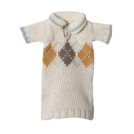 Medium Yellow Knitted Polo