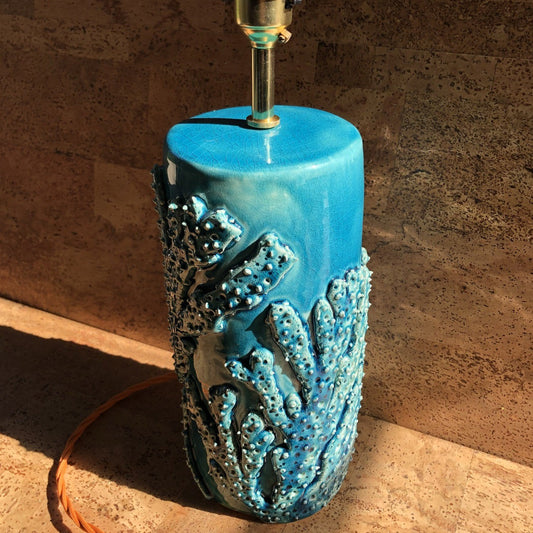 Coral Design Ceramic Lampbase