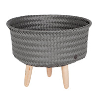 Up Low Basket with Wooden Legs