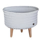 Up Low Basket with Wooden Legs