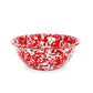 Red Splattered Enamel Cereal Bowl