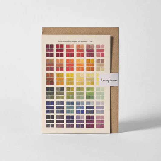 Watercolour Swatches Greetings Card