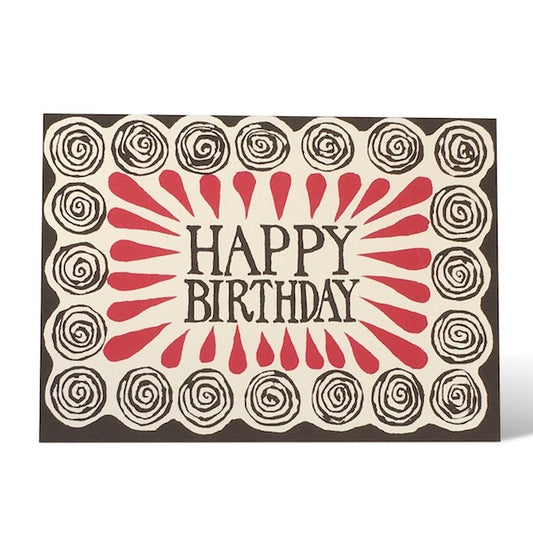 Happy Birthday Spirals Card