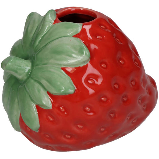 Strawberry Earthenware Vase