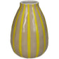Yellow striped Vase