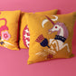 Coronation Cushion - Royal Coat of Arms -Gold