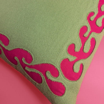Matisse Branch Cushion Cover - Green and Pink
