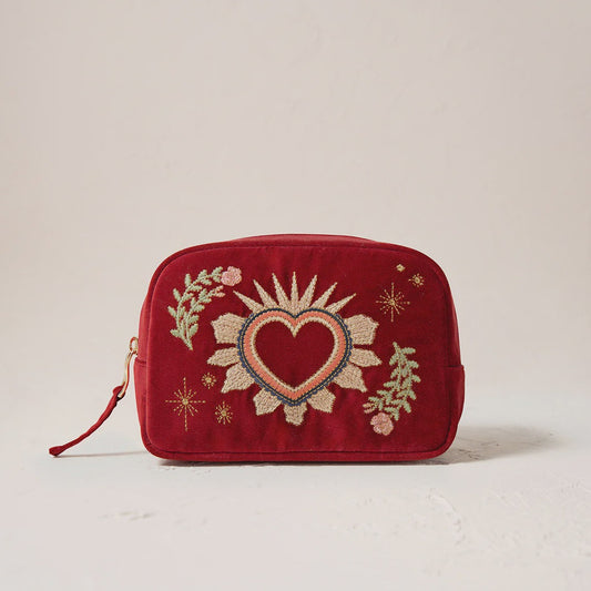 Sacred Heart Makeup Bag