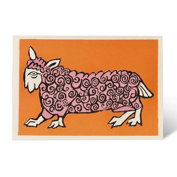Very Curly Sheep Card