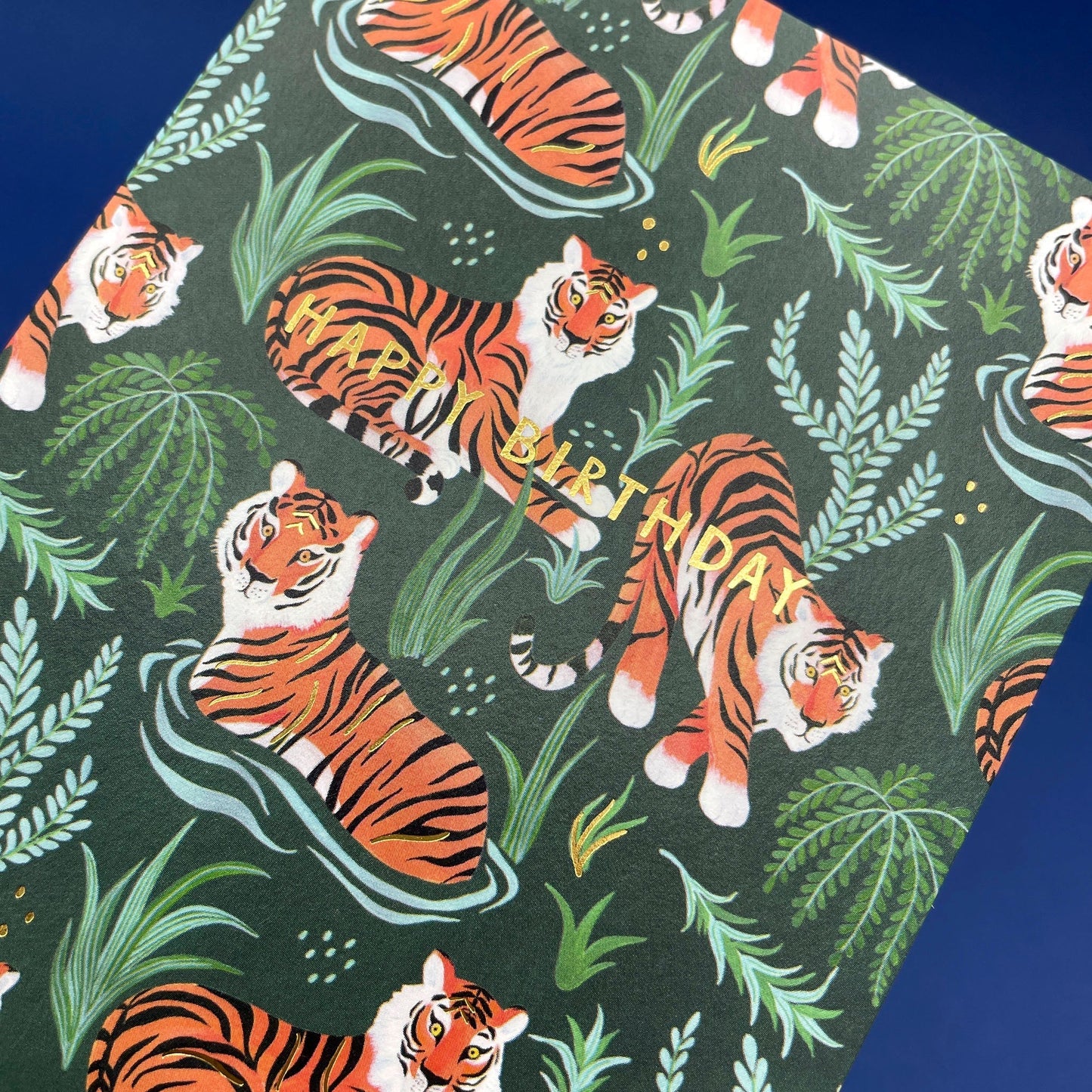Tiger pattern card