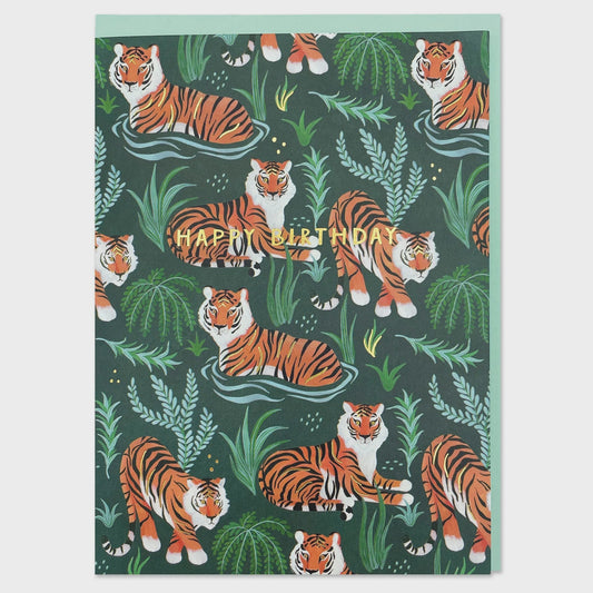 Tiger pattern card