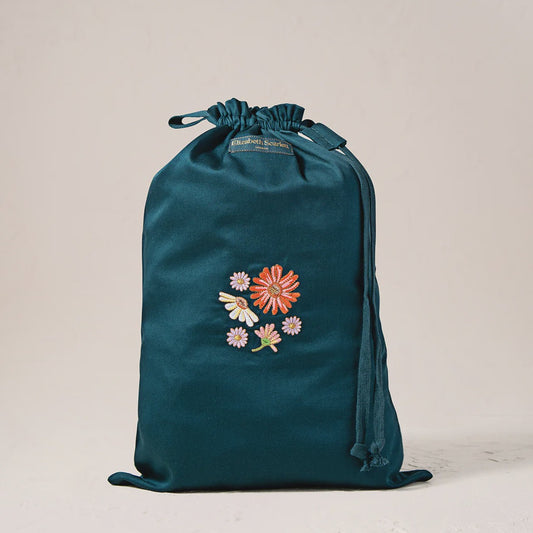 Wildflower Laundry Bag Rich Blue Cotton