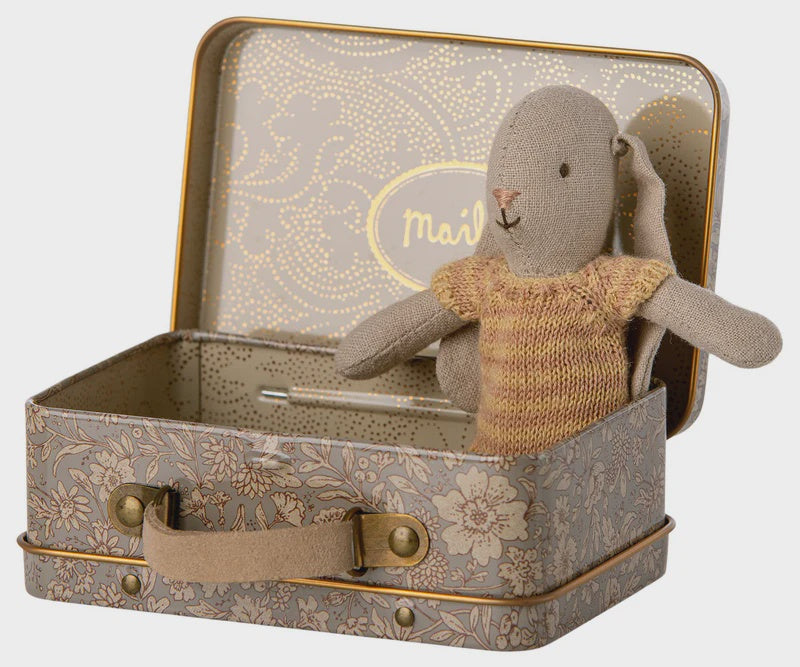 Micro Ochre Bunny in Suitcase
