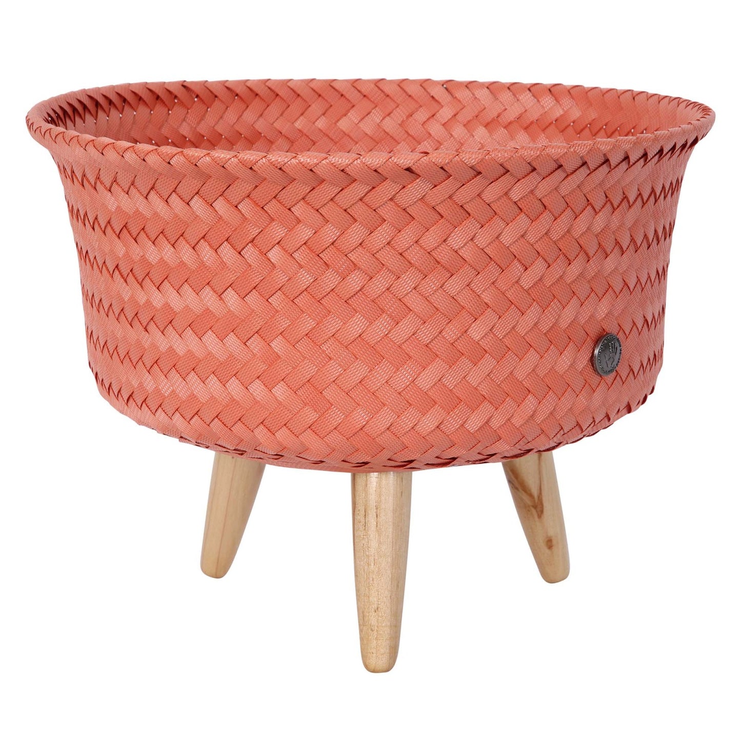 Up Low Basket with Wooden Legs