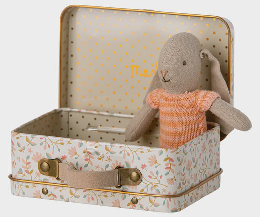 Micro Orange  Bunny in Suitcase