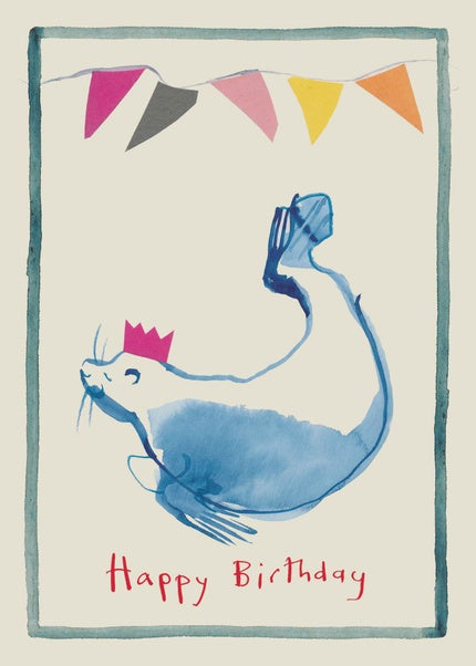 Happy Birthday Seal Card