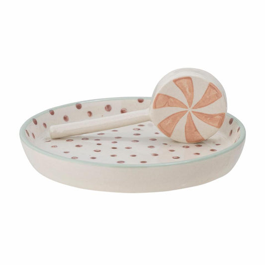 Mylie Bowl/Tray Pink Stoneware