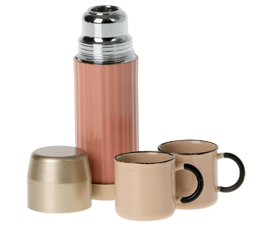 Thermos and Cups- Soft Coral