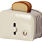 Miniature Toaster & Bread-Off White