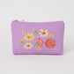 Wild flower Lilac Cotton Mini Pouch