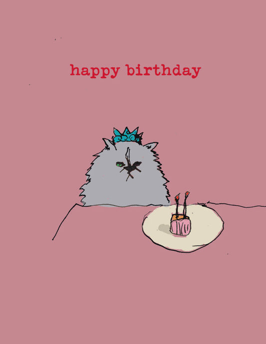 Grumpy Birthday Mini Greetings Card